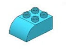 L-W Toys Junior Kostka 2x2 zaoblená modrá